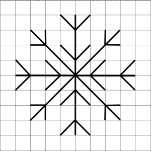 Stickmuster Schneeflocke